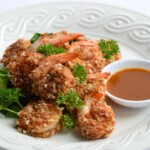 Baked Coconut Shrimp with Sweet Mustard Zing